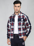 Neva Men T-Neck Full Sleeves Sweatshirt Chequered pattern