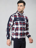 Neva Men T-Neck Full Sleeves Sweatshirt Chequered pattern