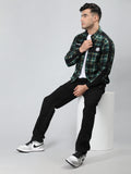 Neva Men T-Neck Full Sleeves Sweatshirt Chequered pattern