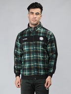 Neva Men T-Neck Full Sleeves Sweatshirt Chequered pattern