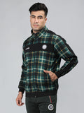 Neva Men T-Neck Full Sleeves Sweatshirt Chequered pattern