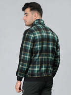 Neva Men T-Neck Full Sleeves Sweatshirt Chequered pattern