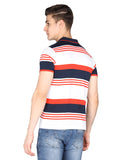 Neva Men Polo Neck Half Sleeves T-shirt Color Block pattern