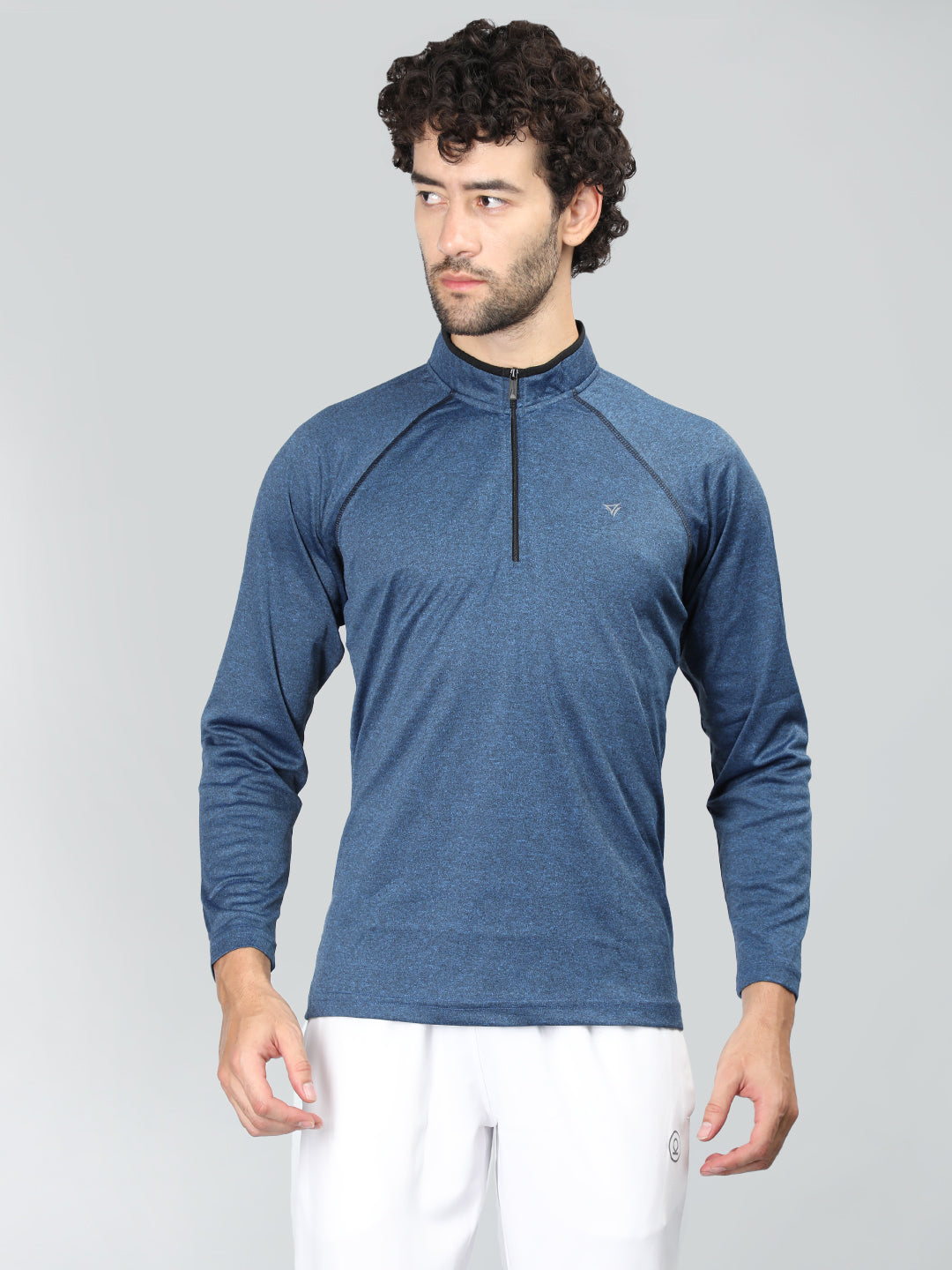 Neva Men T-Neck Full Sleeves T-shirt Textured pattern