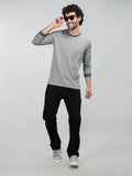 Neva Men Crew Neck Full Sleeves T-shirt Wave pattern