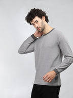 Neva Men Crew Neck Full Sleeves T-shirt Wave pattern