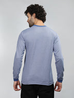 Neva Men Crew Neck Full Sleeves T-shirt Wave pattern
