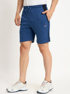 Neva Men Bermuda Elasticated drawstring waistband side pockets solid pattern