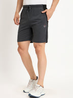 Neva Men Bermuda Elasticated drawstring waistband side pockets solid pattern