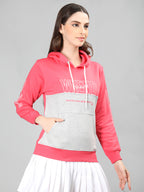 Neva Women Hoody Neck Full Sleeves Sweatshirt Typography pattern