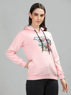 Neva Women Hoody Neck Full Sleeves Sweatshirt Printed pattern
