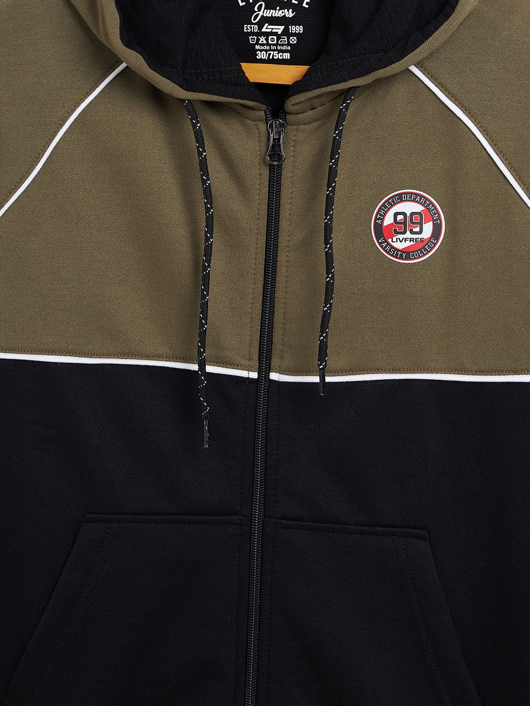 LIVFREE KID BOY'S FULL ZIPPER HOODIE SWEATSHIRT