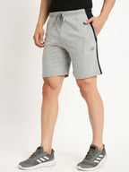 Neva Men Bermuda Elasticated drawstring waistband side pockets solid pattern