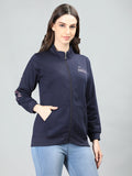 Neva Women T-Neck Full Sleeves Sweatshirt Typography on Front and Back pattern