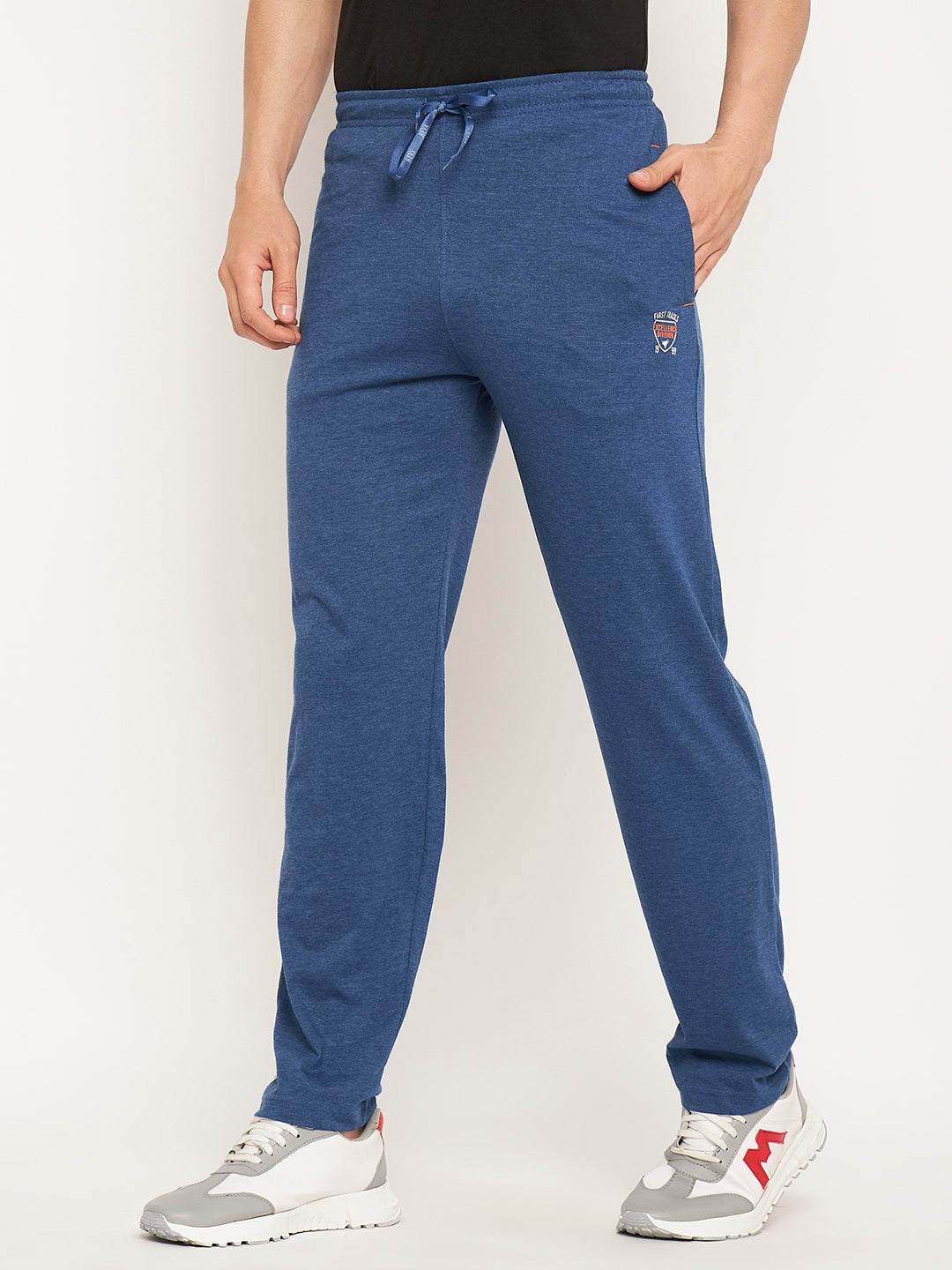 Neva Men Trackpants Elasticated waistband with Drawstring regular Fit