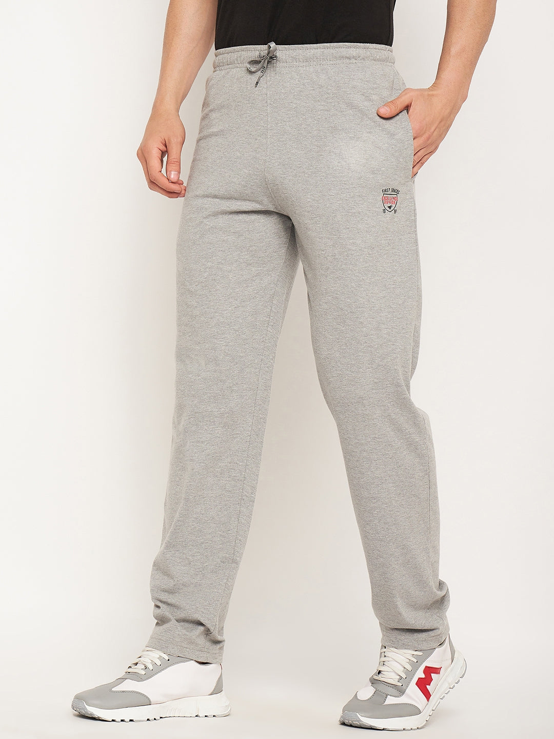Neva Men Trackpants Elasticated waistband with Drawstring regular Fit