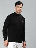 Neva Men Hoody Neck Full Sleeves Sweater Solid pattern