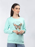 Neva Women Round Neck Full Sleeves Sweatshirt Printed pattern