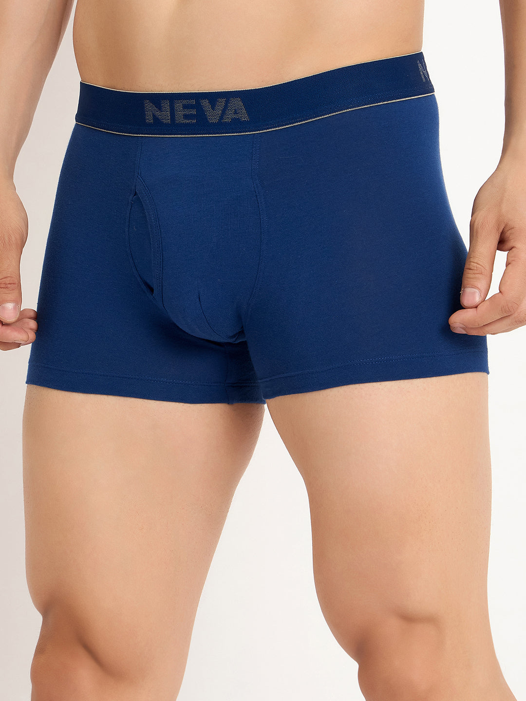 Neva MAXX Gents pack of 2 Trunks elasticated waistband front open fly