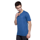 Henley Neck T-Shirt For Men- Denim Millange