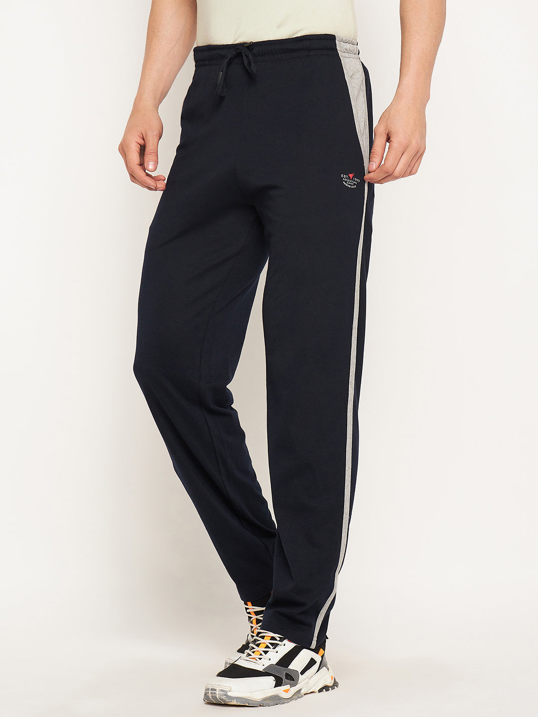 Neva Men Trackpants Elasticated waistband with Drawstring Regular Fit