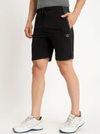 Neva Men Bermuda Elasticated drawstring waistband side pockets solid pattern