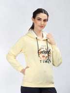 Neva Women Hoody Neck Full Sleeves Sweatshirt Printed pattern