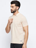 Neva Men Polo Neck Half Sleeves T-shirt Solid Pattern Chest Pocket
