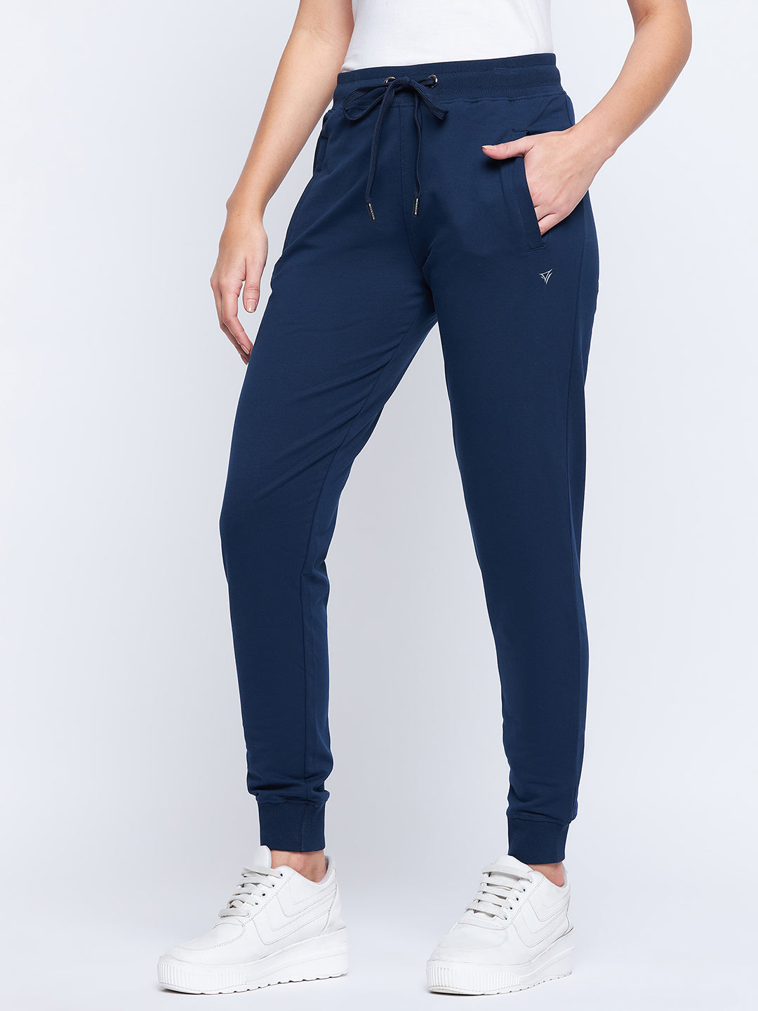 Neva Women Trackpants Elasticated waistband with Drawstring Slim Fit