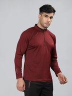 Neva Men T-Neck Full Sleeves T-shirt Textured pattern