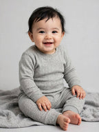 Neva thermal Set For Kids (Esancia)- Milange Grey - 2 pairs