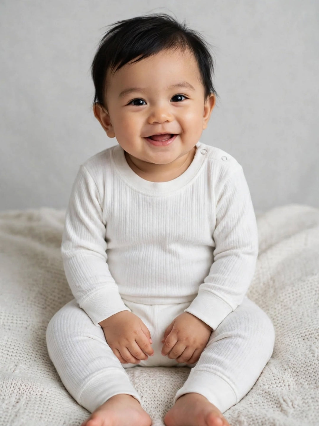 Neva Thermal Sets For Kids (Esancia)- Off White - 2 Pair Pack