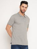 Neva Men Polo Neck Half Sleeves T-shirt Solid pattern Chest Pocket