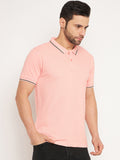 Neva Men Polo Neck Half Sleeves T-shirt Solid pattern Chest Pocket