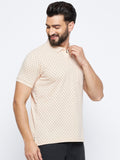 Neva Men Polo Neck Half Sleeves T-shirt Solid Pattern Chest Pocket