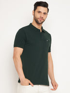 Neva Men Polo Neck Half Sleeves T-shirt Solid Pattern Chest Pocket