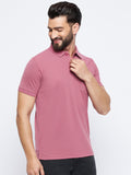 Neva Men Polo Neck Half Sleeves T-shirt Solid Pattern Chest Pocket