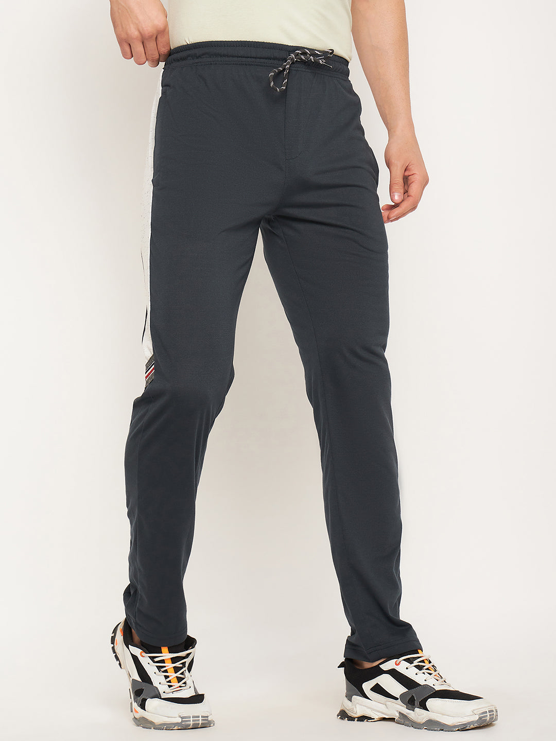 Neva Men Trackpants Elasticated Drawstring waistband Regular Fit contrast Side panel