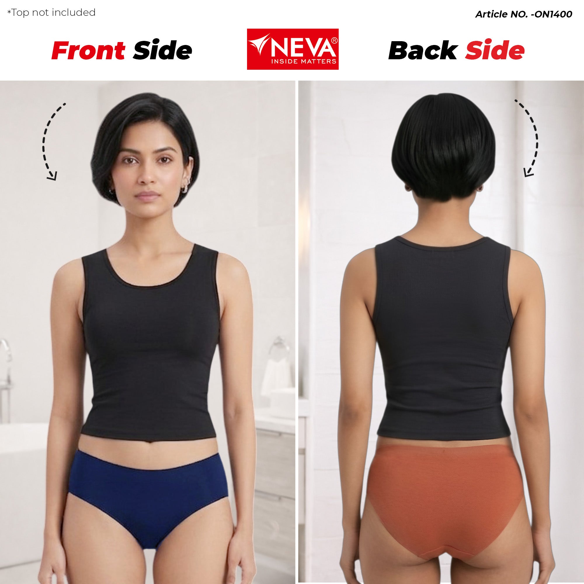 Seamless Mid-waist panties (Pack of 3)