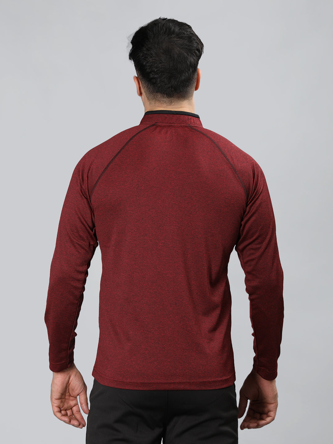 Neva Men T-Neck Full Sleeves T-shirt Textured pattern