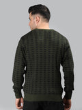 Neva Men V-Neck Full Sleeves Sweater Symmetrical pattern