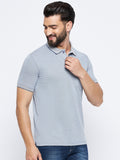 Neva Men Polo Neck Half Sleeves T-shirt Solid Pattern Chest Pocket