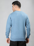Neva Men Hoody Neck Full Sleeves Sweatshirt Typography with Chequered Sleeves pattern