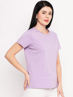 Neva Women T-shirt Half sleeves Round Neck Solid pattern Regular Fit