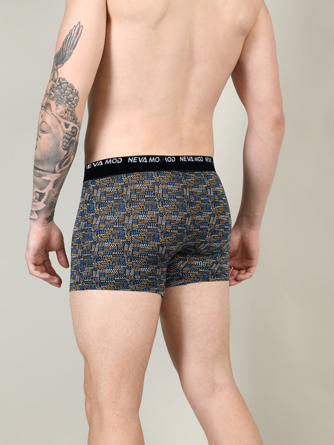 Neva Modal Printed Short Trunk for Men -Bottle Green, Blue, Grey Collection (Pack of 3)