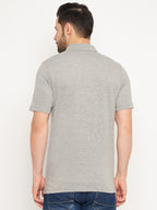 Neva Men Polo Neck Half Sleeves T-shirt Solid Pattern Chest Pocket