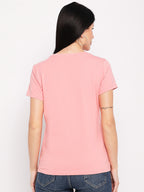 Neva Women T-shirt Half sleeves Round Neck Solid pattern Regular Fit