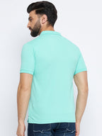 Neva Men Polo Neck Half Sleeves T-shirt Solid Pattern Chest Pocket