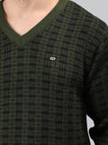 Neva Men V-Neck Full Sleeves Sweater Symmetrical pattern