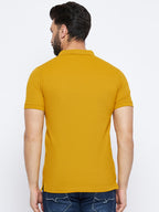 Neva Men Polo Neck Half Sleeves T-shirt Solid Pattern Chest Pocket